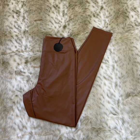 NWT Aerie Brown High-Waisted Leggings - Picture 8 of 11